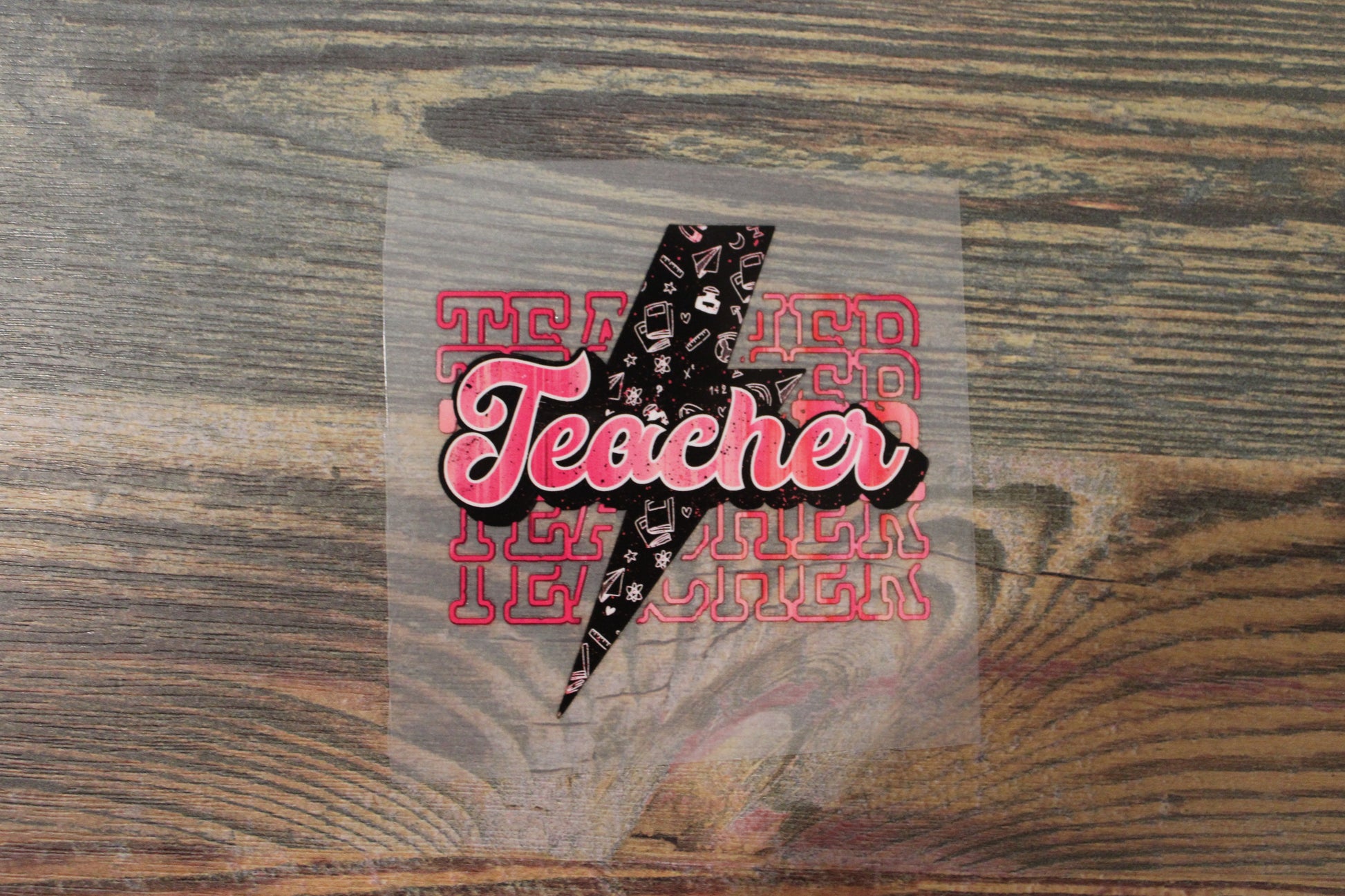 Teacher Lighting Bolt Pocket
