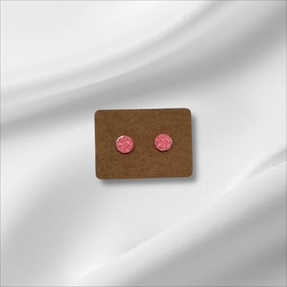 Small Pink Crystal Studs