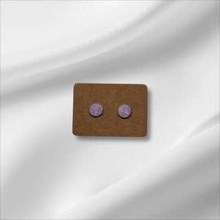 Small Lavender Crystal Studs