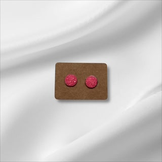 Medium Hot Pink Crystal Studs
