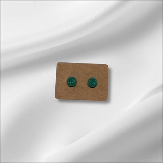 Small Cyan Crystal Studs