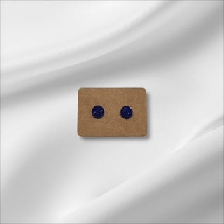Small Dark Blue Crystal Studs