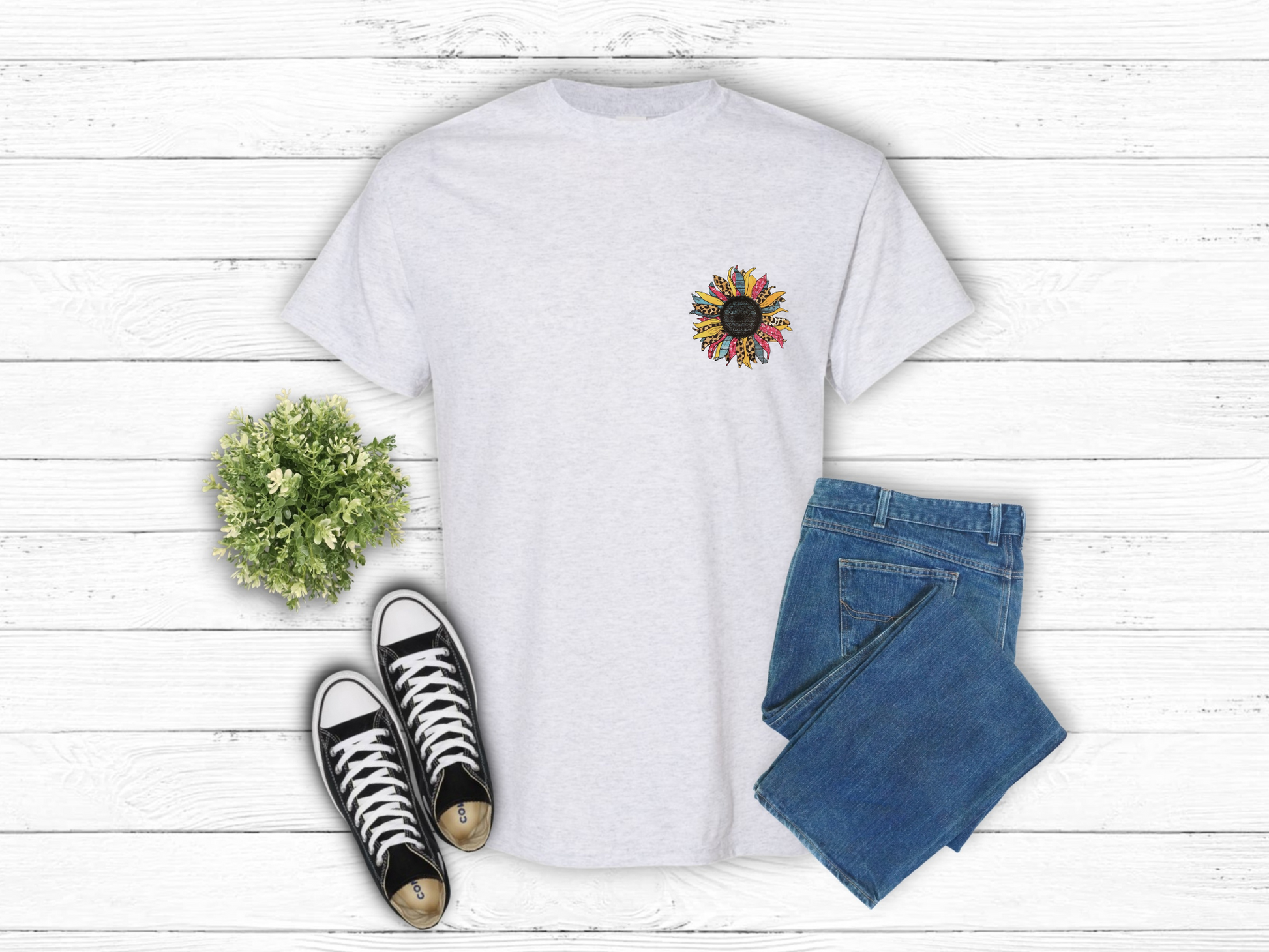 Colorful Sunflower Pocket