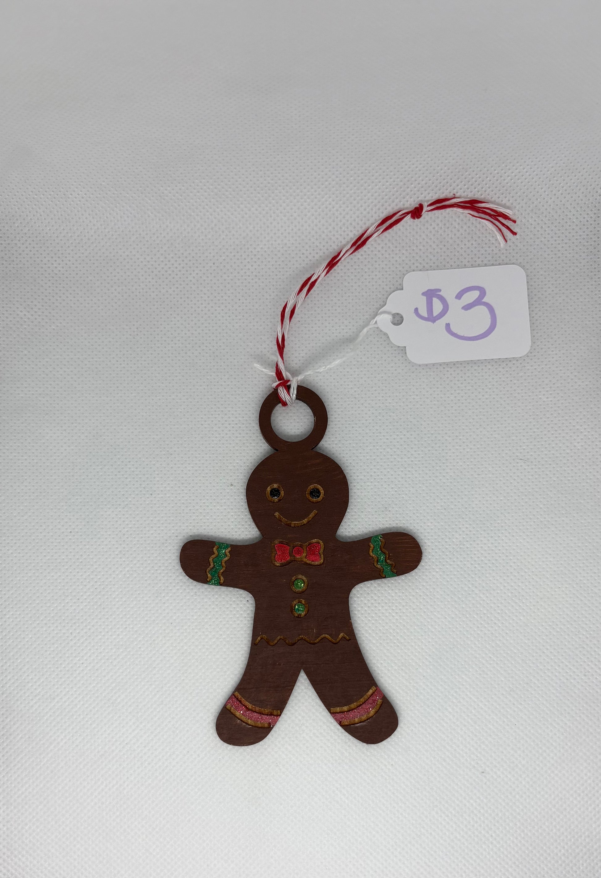 Dark Gingerbread Man Ornament