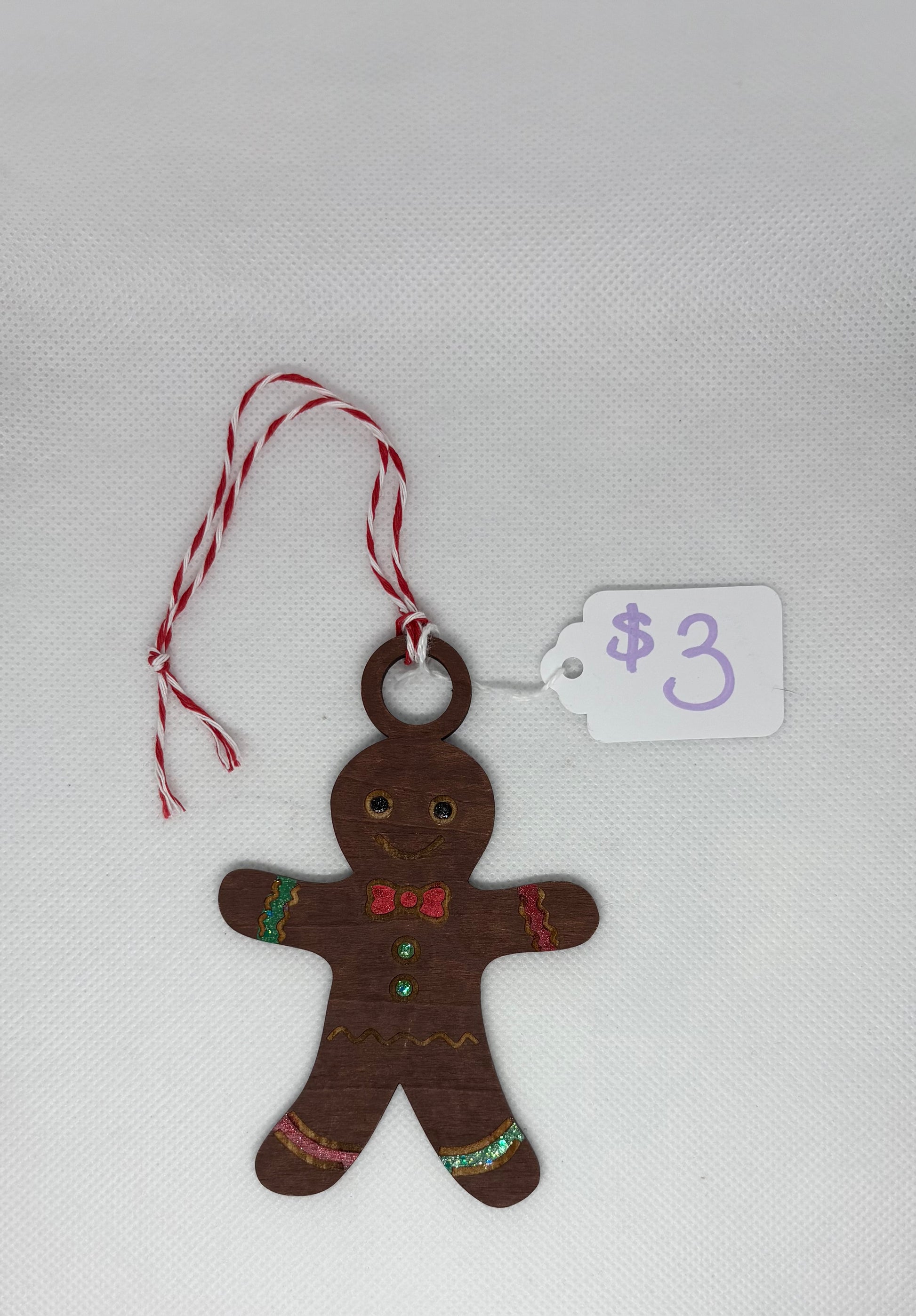 Dark Gingerbread Man Ornament