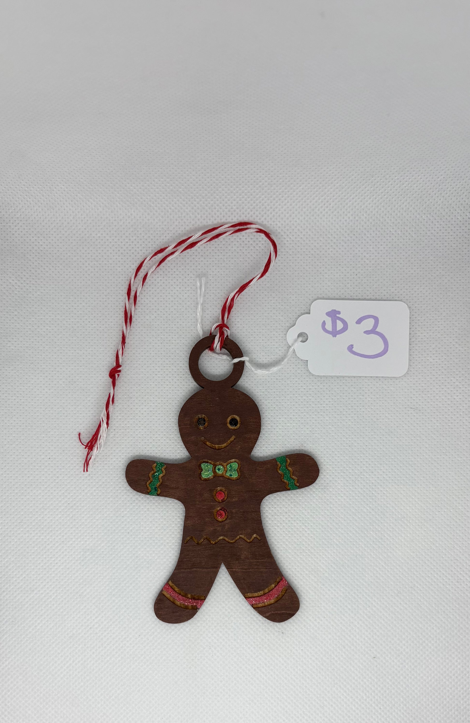 Dark Gingerbread Man Ornament
