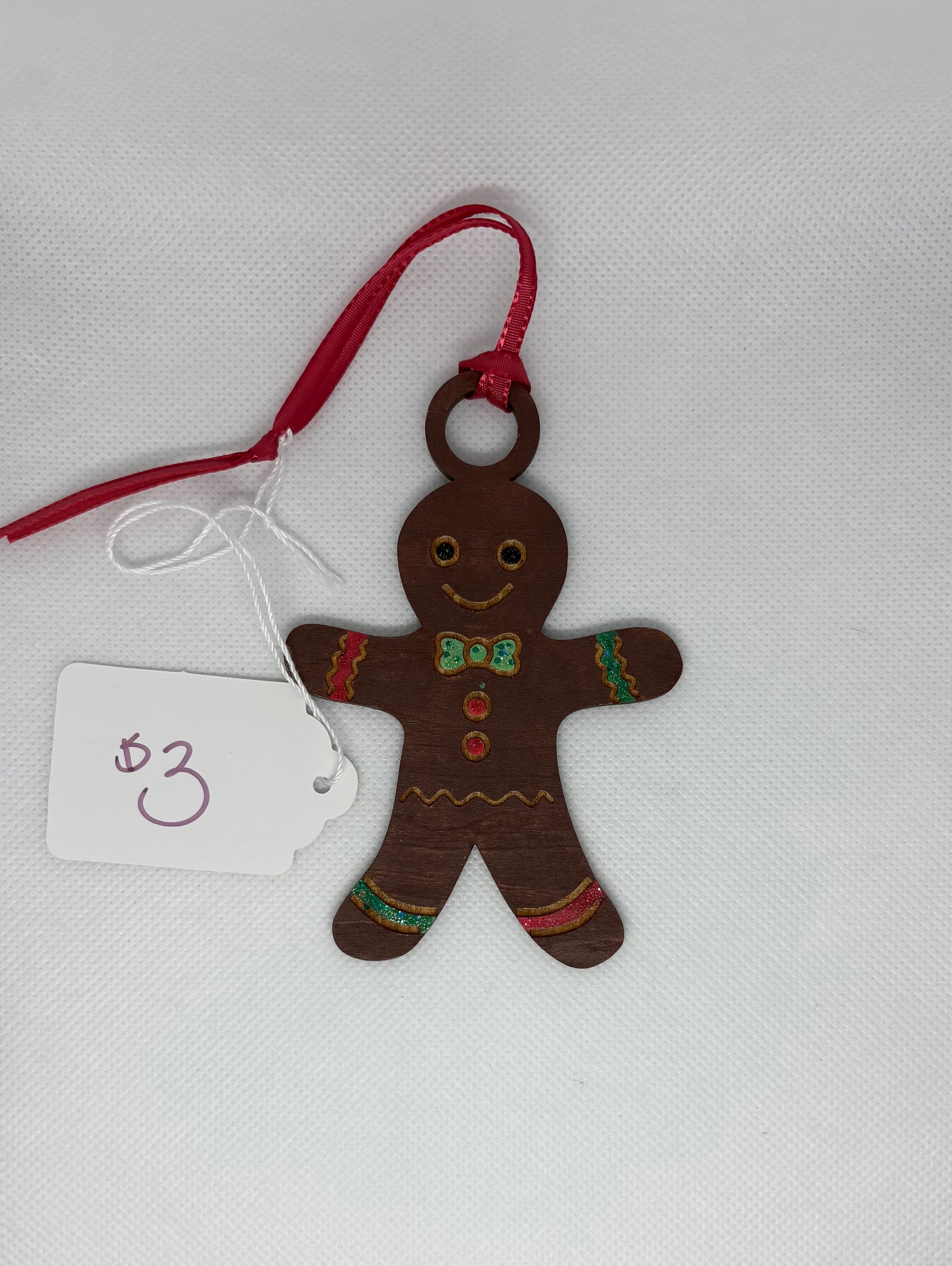 Dark Gingerbread Man Ornament