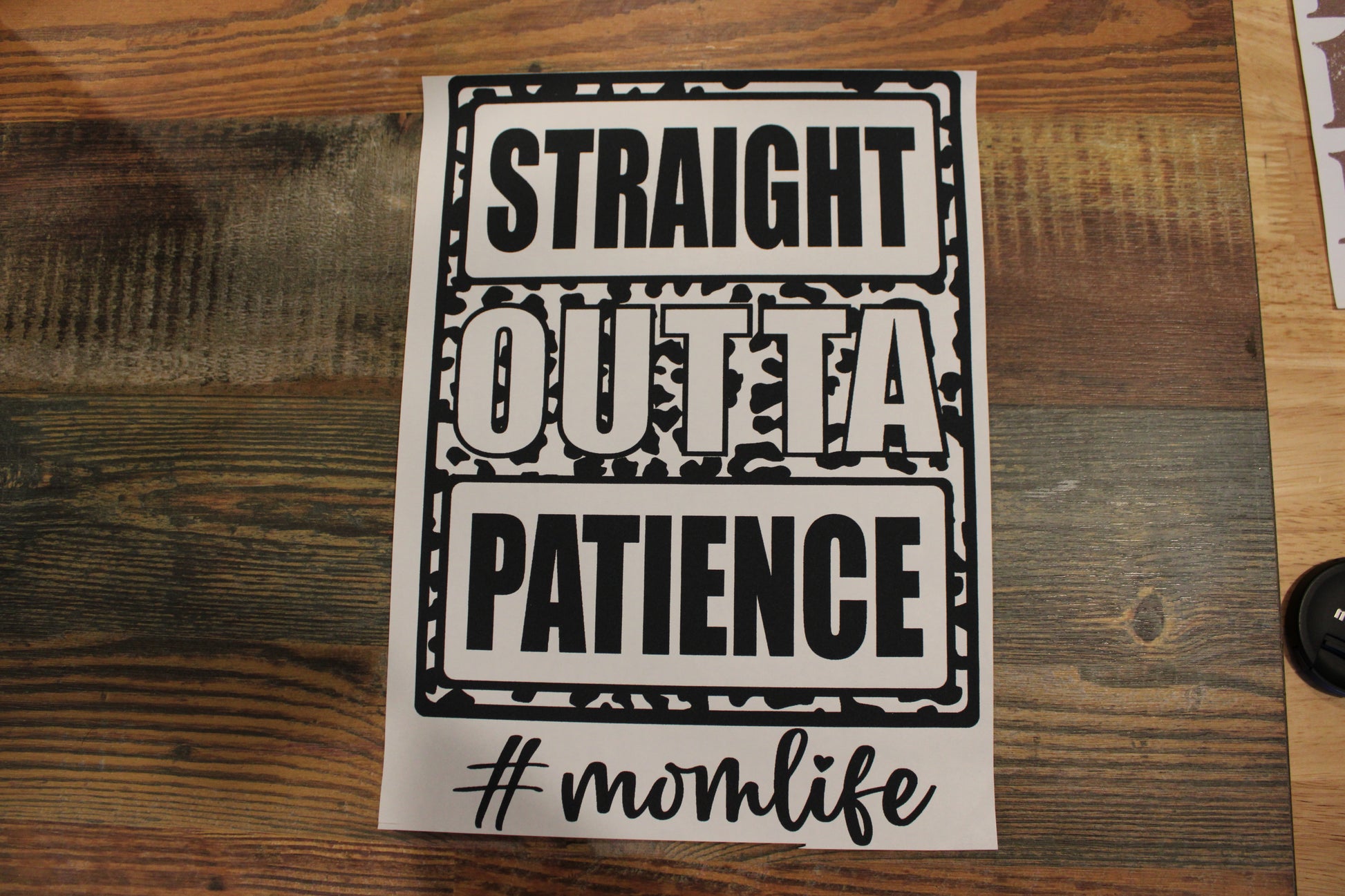 Straight Outta Patience