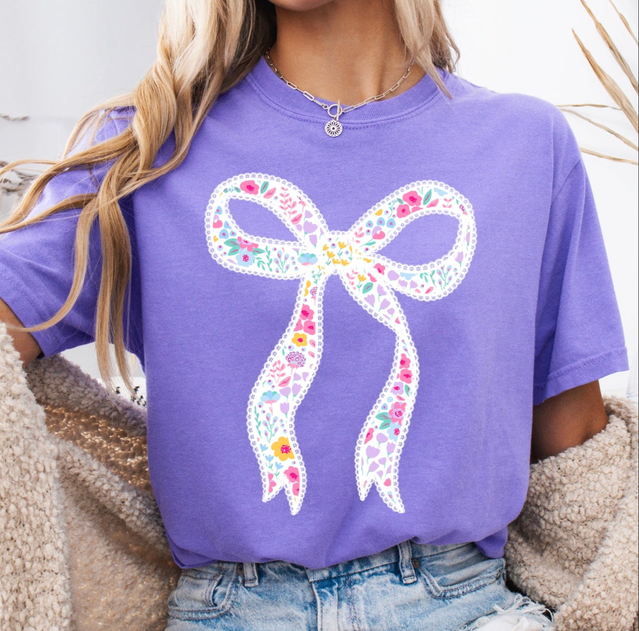 Summer Floral Bow