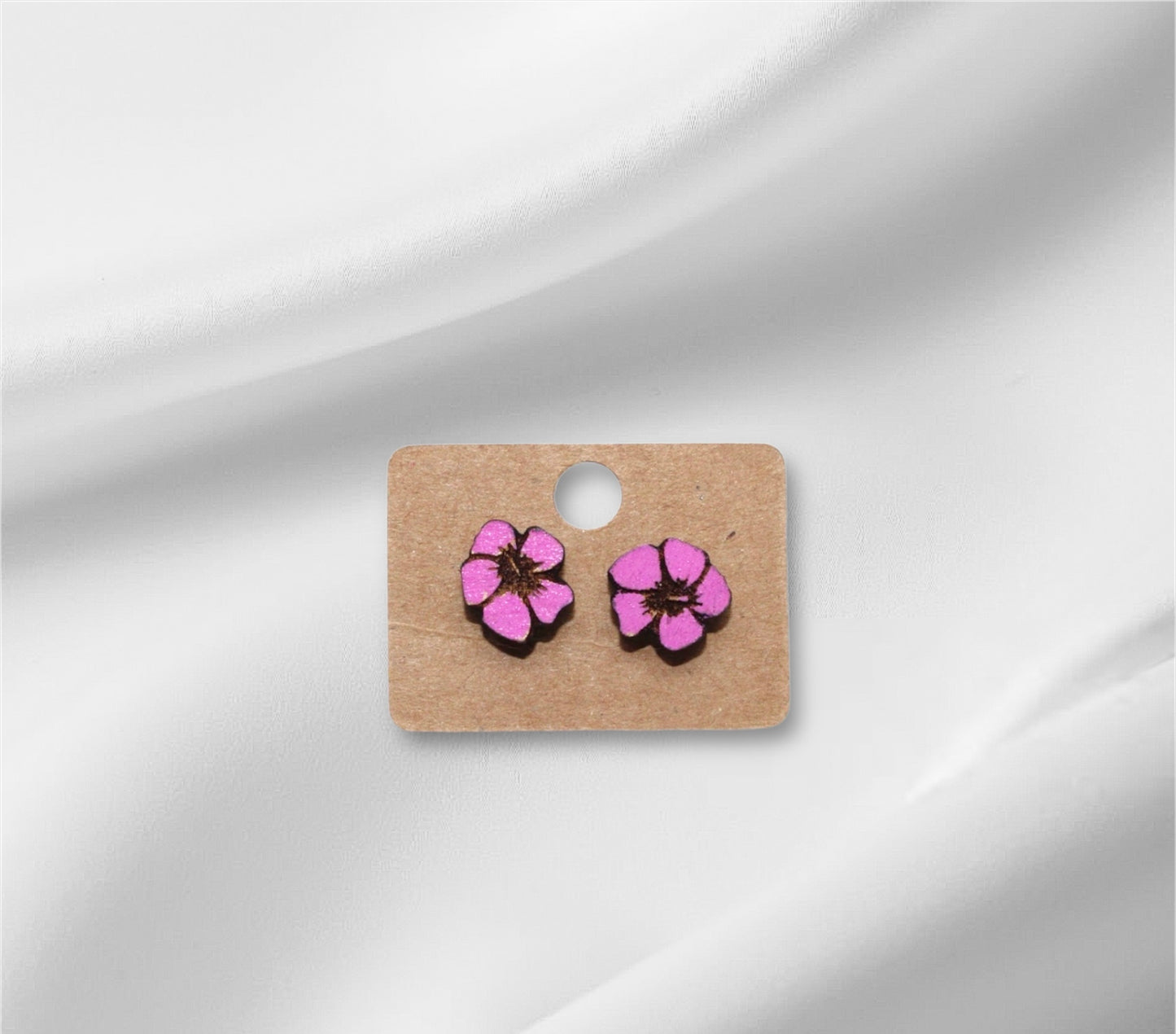 Pink Beach Flower Stud