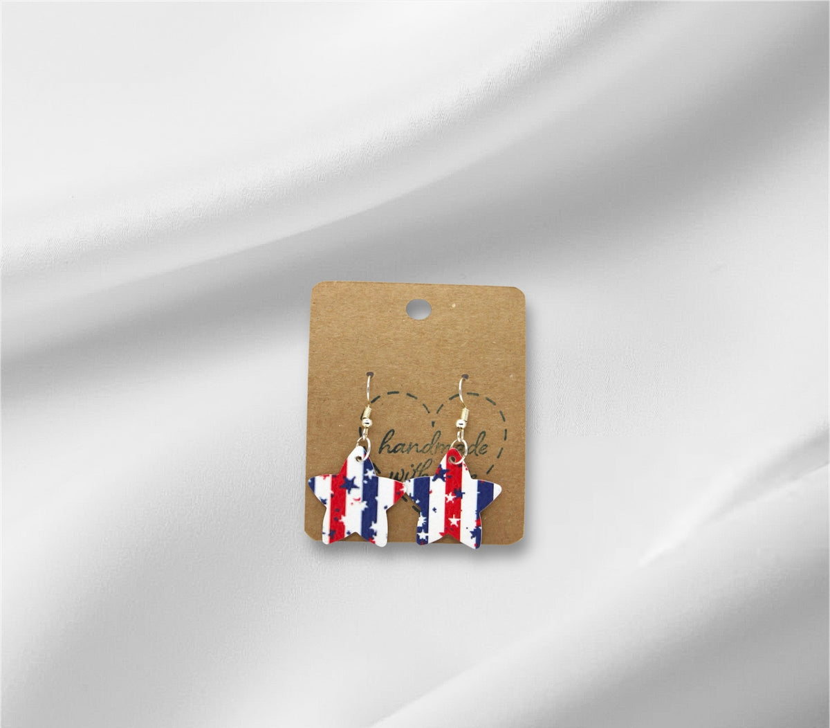 4th of July Star Shape Earring