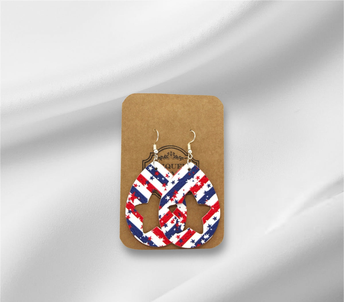 4th of July Open Earring
