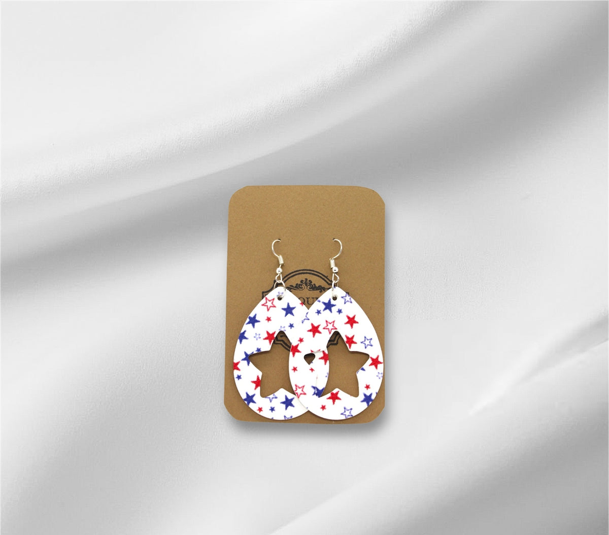 4th of July Open Earring