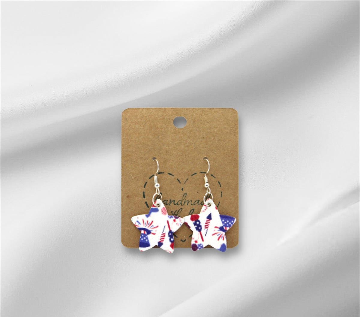 4th of July Star Shape Earring
