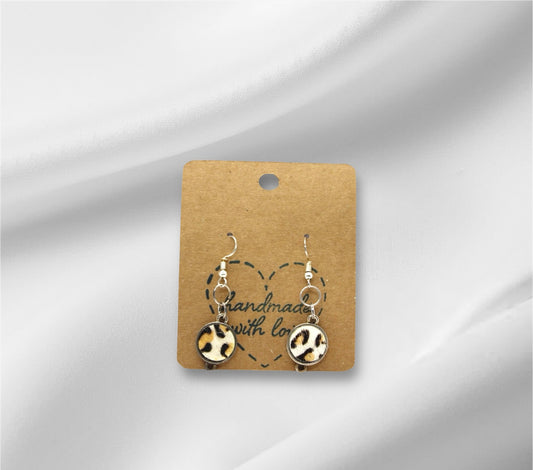 Light Cheetah Print Earring