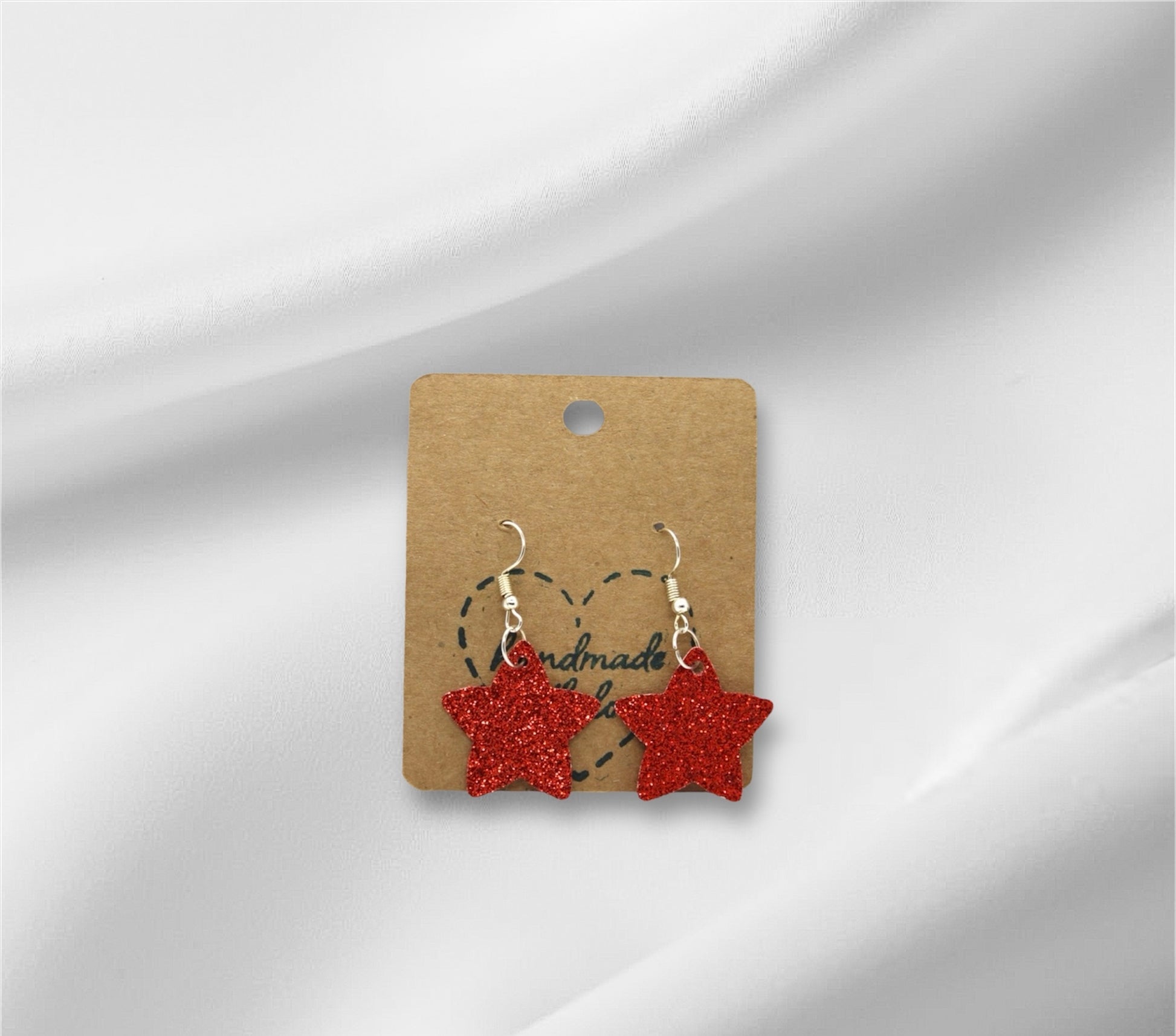 4th of July Glitter Star Shape Earring