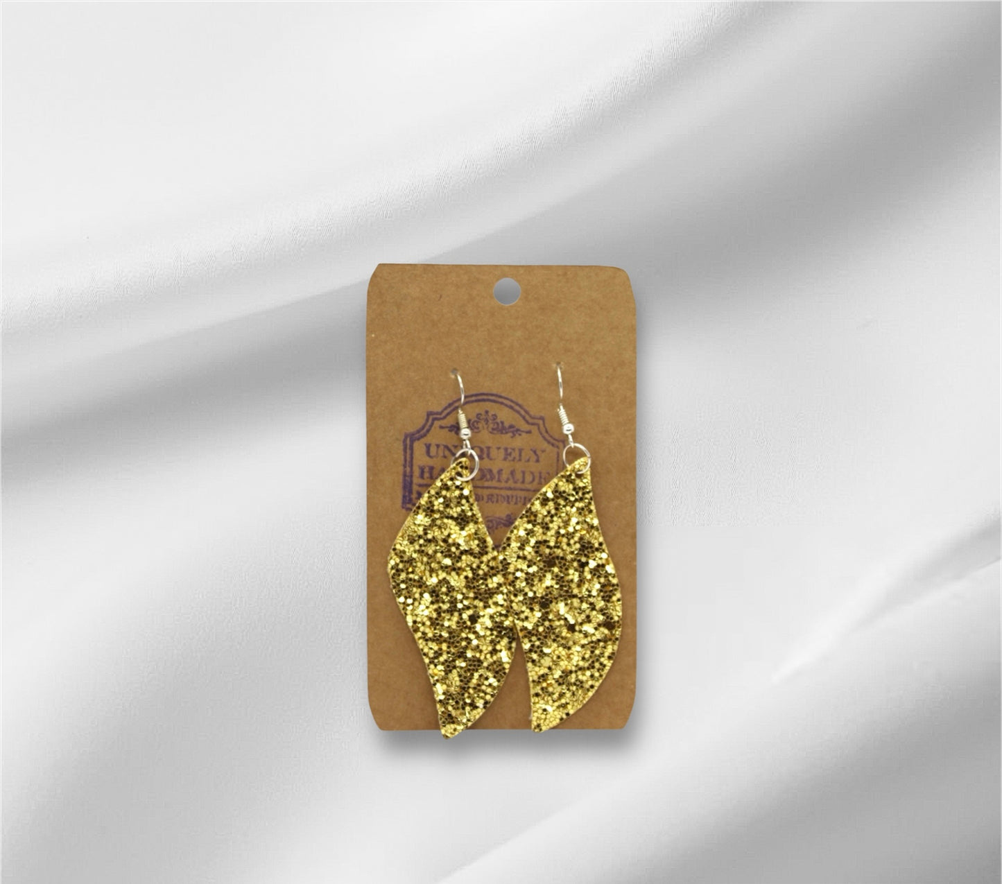 Gold Chunky Glitter Earring