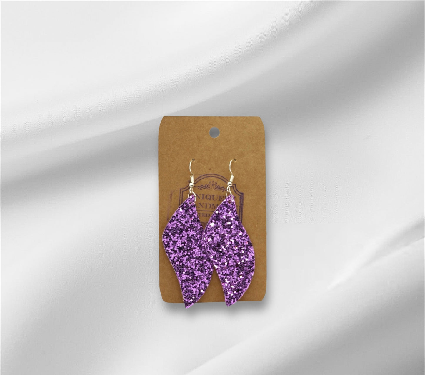 Purple Chunky Glitter Earring