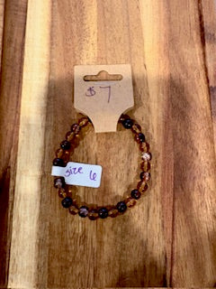 Cinnamon Spark Crystal Bracelet (Size 6)