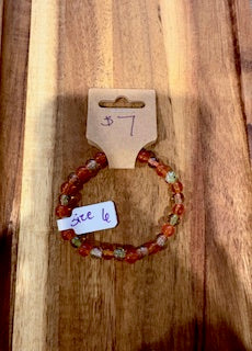 Autumn Ember Crystal Bracelet (Size 6 )