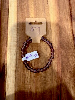 Plum Crystal Shine Bracelet (Size 6)