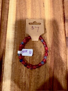 Rustic Berry Frosted Bracelet (Size 6)
