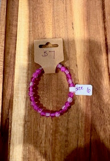 Magenta Crystal Shine Bracelet (Size 6)