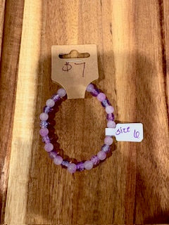 Violet Dream Beaded Bracelet (Size 6)