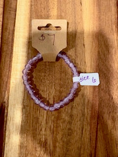 Lilac Crystal Spark Bracelet (Size 6)