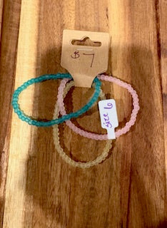 Soft Pastel Frosted Bracelet Bundle (Size 6)