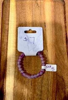 Lavender Dream Beaded Bracelet (Size 5)