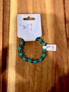 Ocean Glow Beaded Bracelet (Size 5)