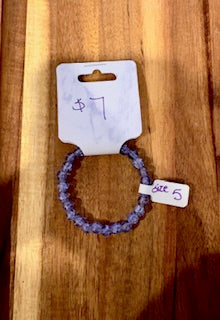 Lavender Crytal Bloom Bracelet (Size 5)