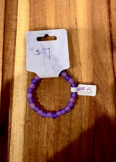 Lilac Dream Beaded Bracelet (Size 5)