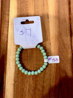 Mist Frosted Beaded Bracelet (Size 5.5)