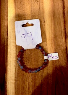 Rustic Sunset Beaded Bracelet (Size 5.5)