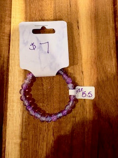 Lilac Crystal Fade Bracelet (Size 5.5)
