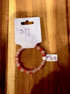 Peach Sunset Frosted Bracelet (Size 5.5)
