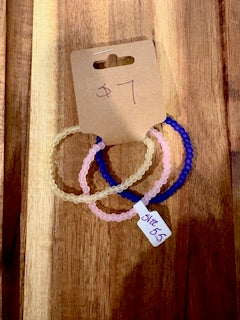 Pastel & Royal Frosted Bracelet Bundle (Size 5.5)