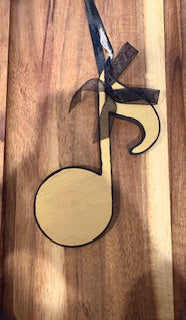 Gold Music Note Ornament