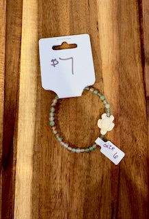 Sea Turtle Serenity Bead Bracelet (Size 6)