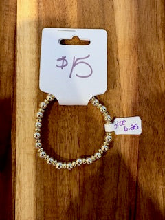 Classic Mixed Beaded Bracelet (Size 6.25)
