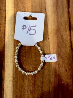 Classic Mixed Beaded Bracelet (Size 5.5)