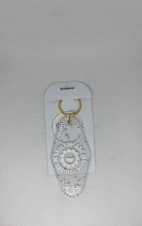 Be Kind Floral Smiley Keychain