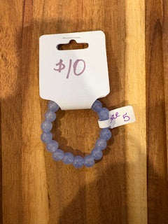 Lilac Frost Beaded Stretch Bracelet (Size 5)