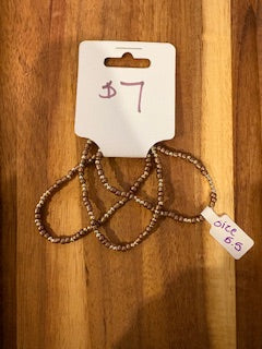 Neutral Seed Bead Bracelet Bundle (Size 5.5)