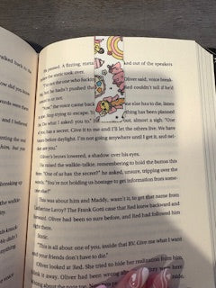 Whimsy Hearts & Rainbow Bookmark