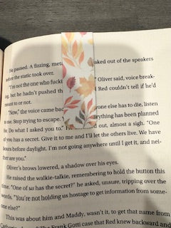 Golden Autumn Leaves Bookmark