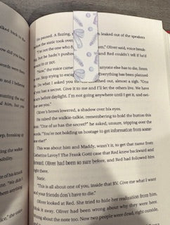 Blue Whimsy Bows Bookmark