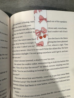 Sweet Cherry Bow Bookmark